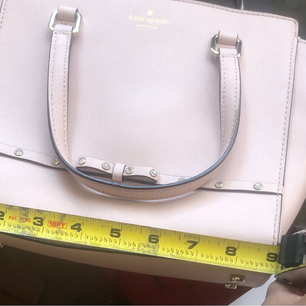 Kate Spade Jeweled Hadlee Pink Leather Cross Body - Picture 2 of 10